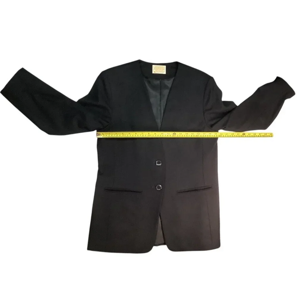 Vintage 70s‎ Pendleton Black Wool Blazer Jacket Women's Size 10